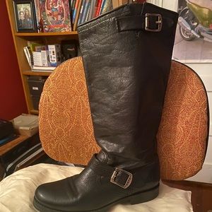 Frye Veronica Slouch Tall Black size 8